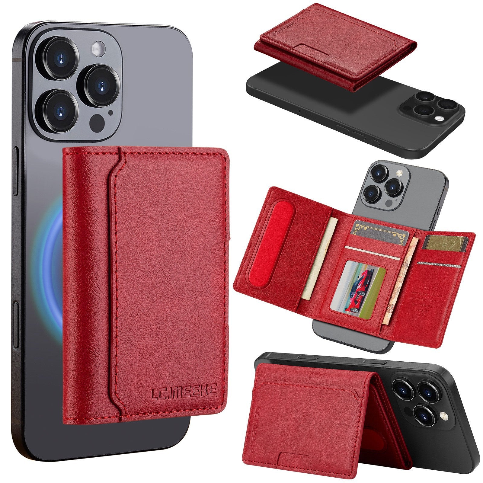 Magnetic Card Holder Anti-skimming Phone Case
