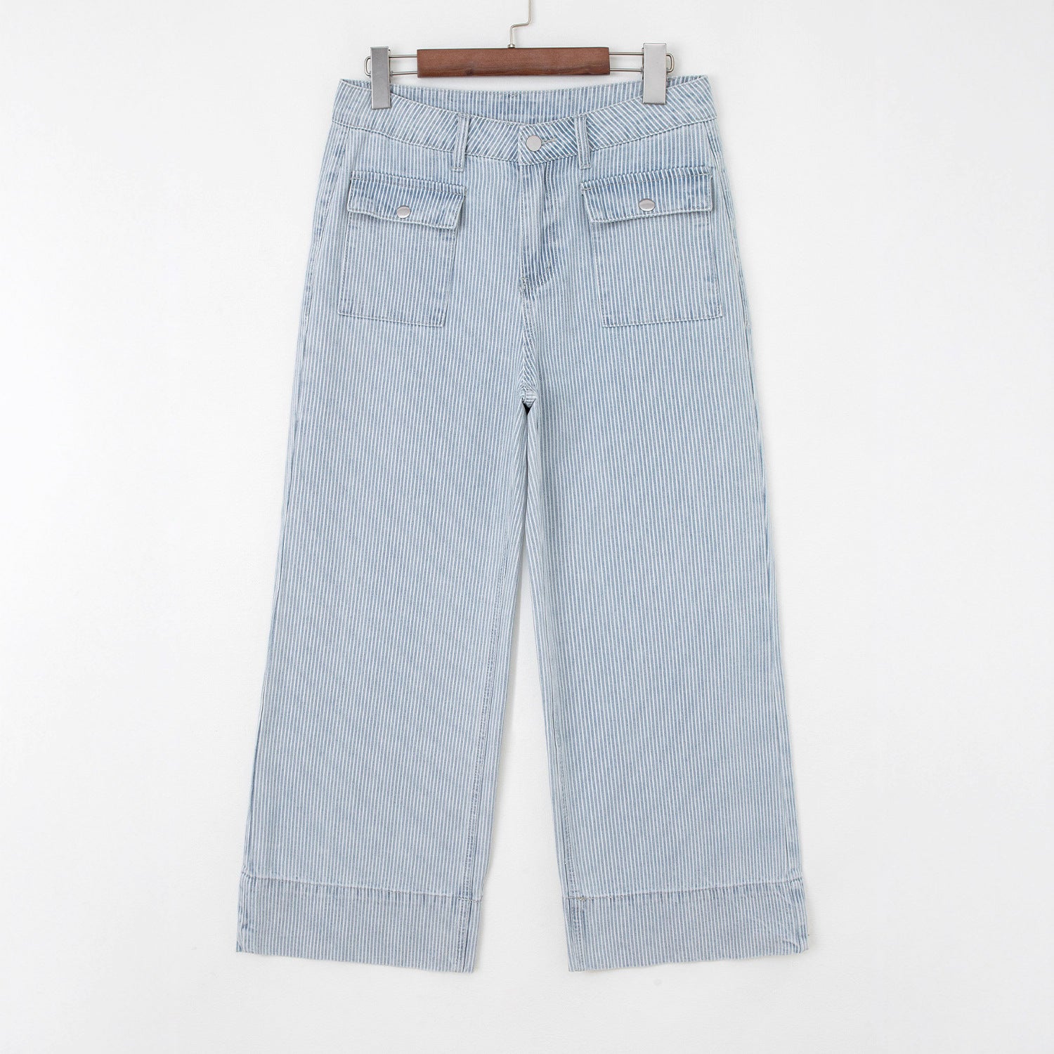 Women's Wide-leg Casual Loose Striped High-waisted Wide-leg Pants