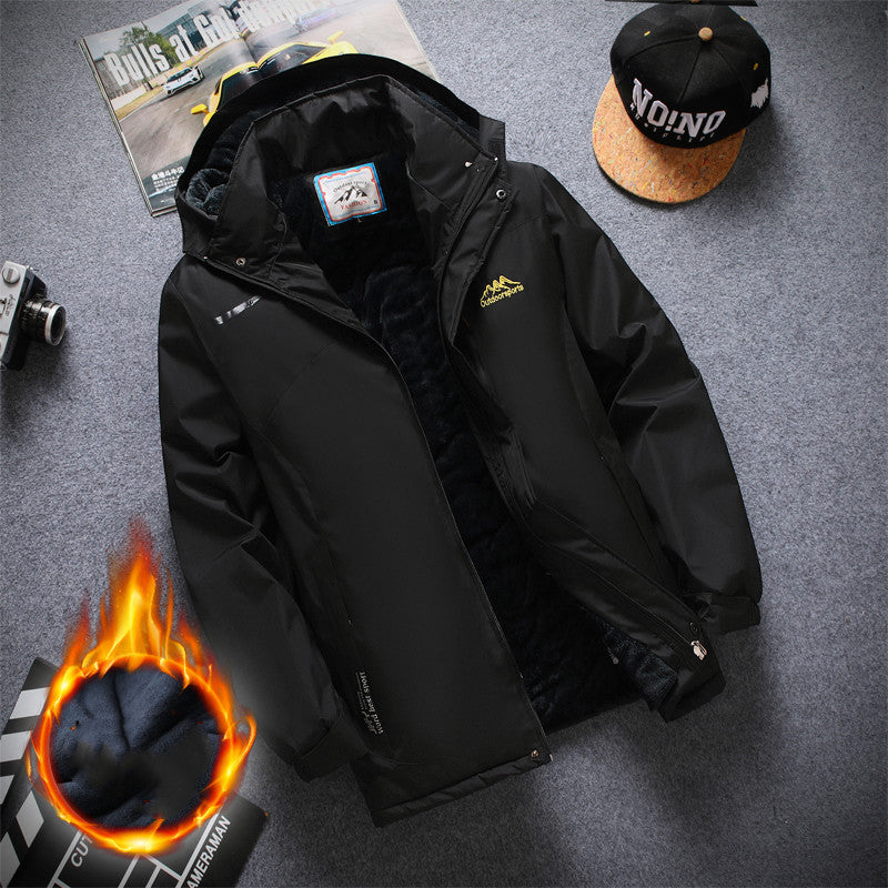 Giacca imbottita da uomo, giacca invernale per padre di mezza età