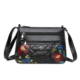 A Multi-layered Crossbody Bag With A Fashionable Large-capacity Embroidered Thread Design TRENDFLOW