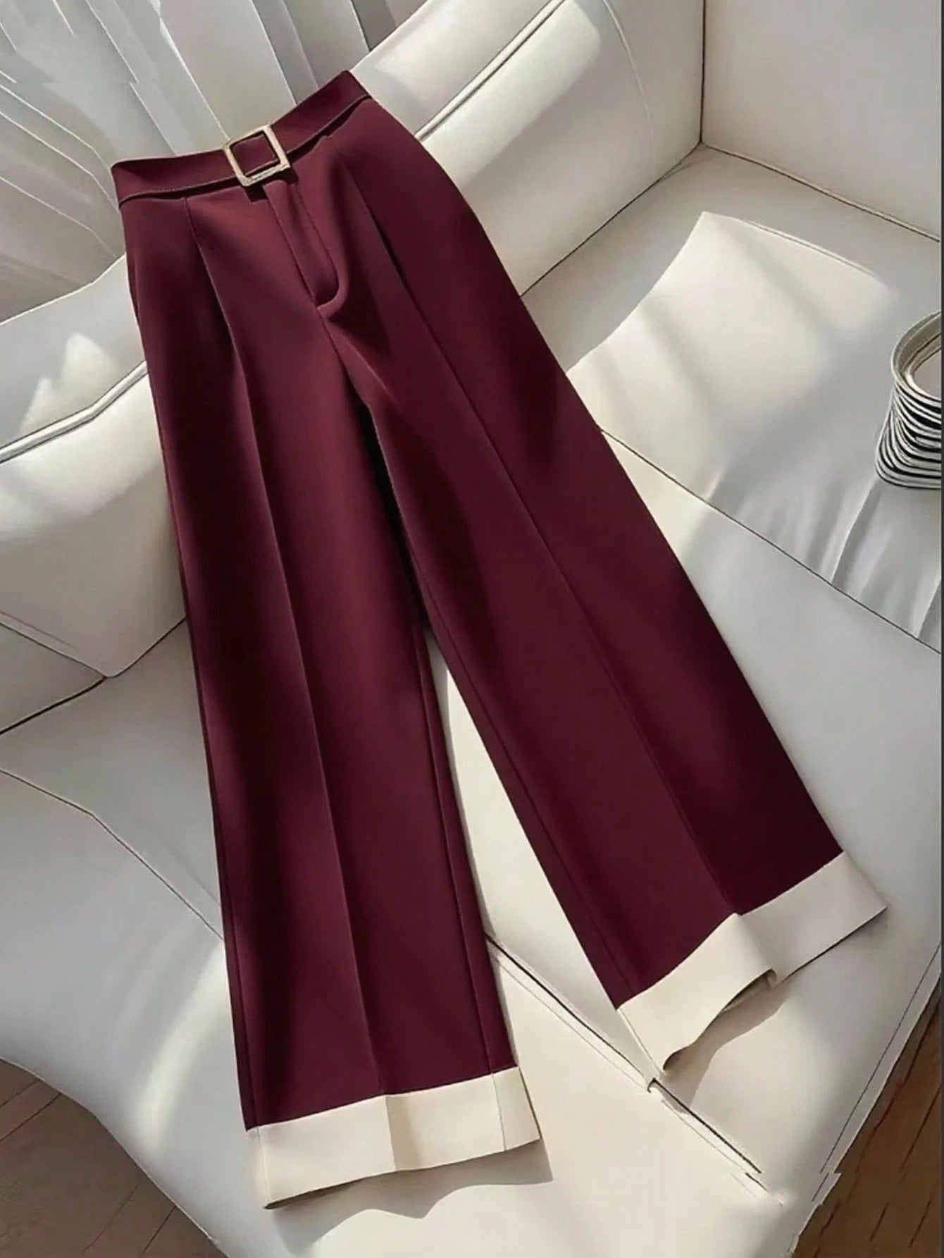 Retro Khaki Design Women's Autumn Casual Pants