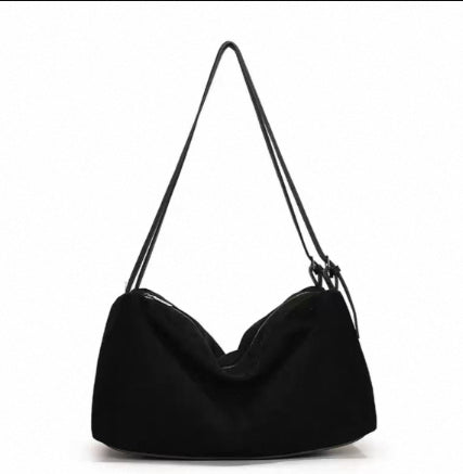 High-Capacity Suede-Like Fabric Retro Trendy Shoulder Bag