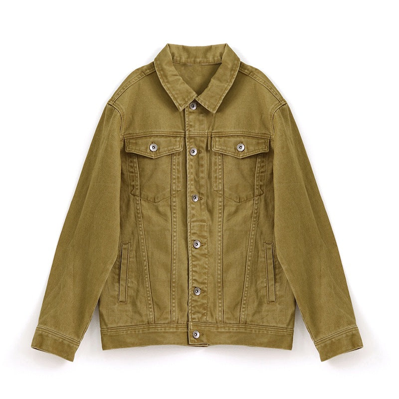 Fashionable Loose-Fit Plus-Size Denim Jacket For Men