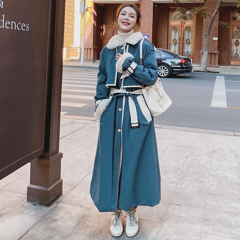 Giacca invernale lunga in cotone da donna