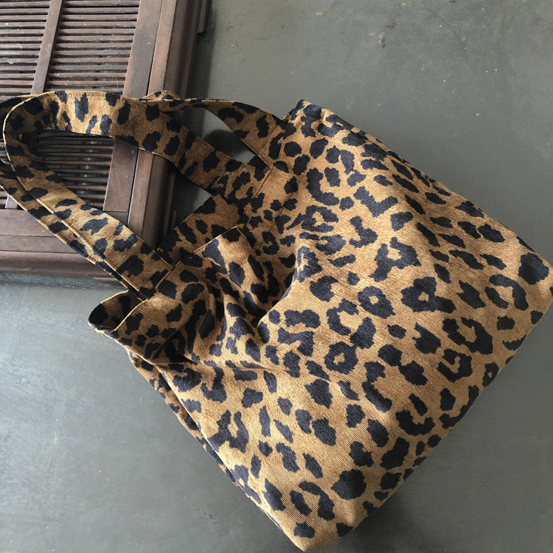 Leopard-print Artistic Vintage Women's Shoulder Bag