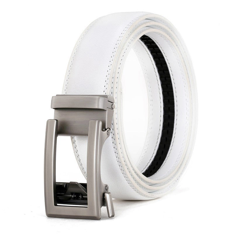 Men's Genuine Leather Belt Alloy Youth Business